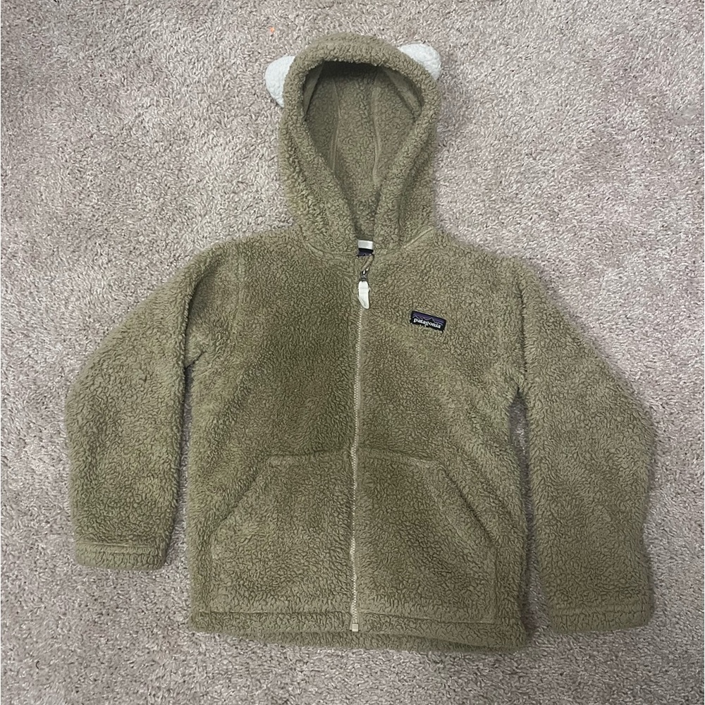 Patagonia Furry Friends Fleece Hoodie - Brown - 5T